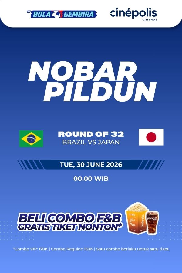 Film NOBAR PILDUN 32 BESAR: BRAZIL VS JAPAN